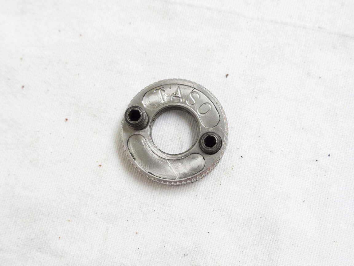 Aluminum black anodized AGD or AA tourney lock screw