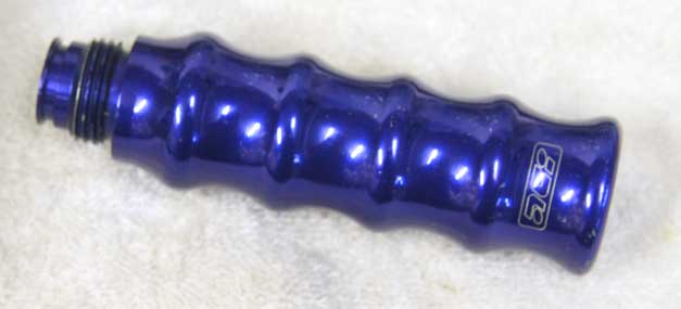 blue ACI gas through grip used, 4.5 inches high