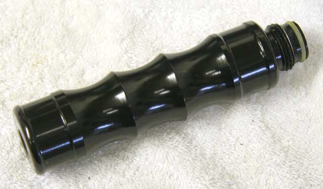 great shape black gas through grip, 5 inches high