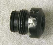 male asa to female 1/8th npt, round top used with wrench marks