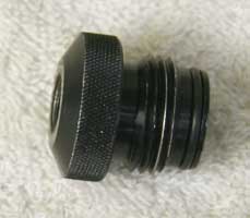 male asa to female 1/8th npt, round knurled top good shape