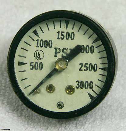 old school UL 3K psi gauge, used decent shape