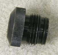 male asa to female 1/8th npt, round knurled top in good shape but shows wear