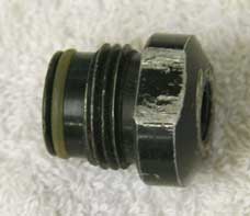 male asa to female 1/8th npt, round top with flat edges used with wrench marks