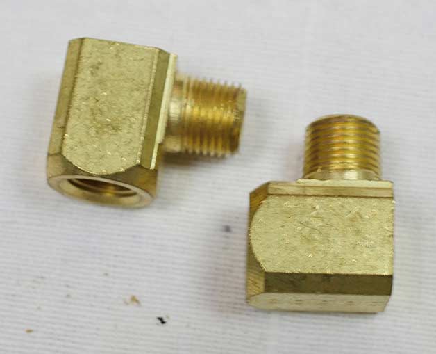 Large Brass 1/8th npt 90 fitting, new
