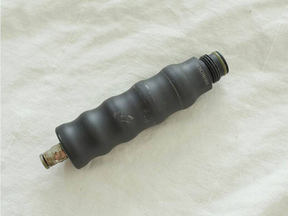 Benchmark gas through grip, used decent shape, matte black