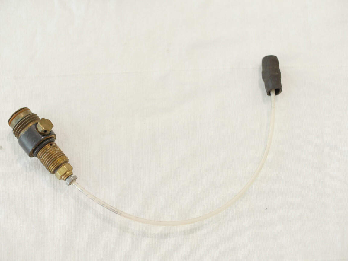 Old Brass Co2 pin valve with siphon tube
