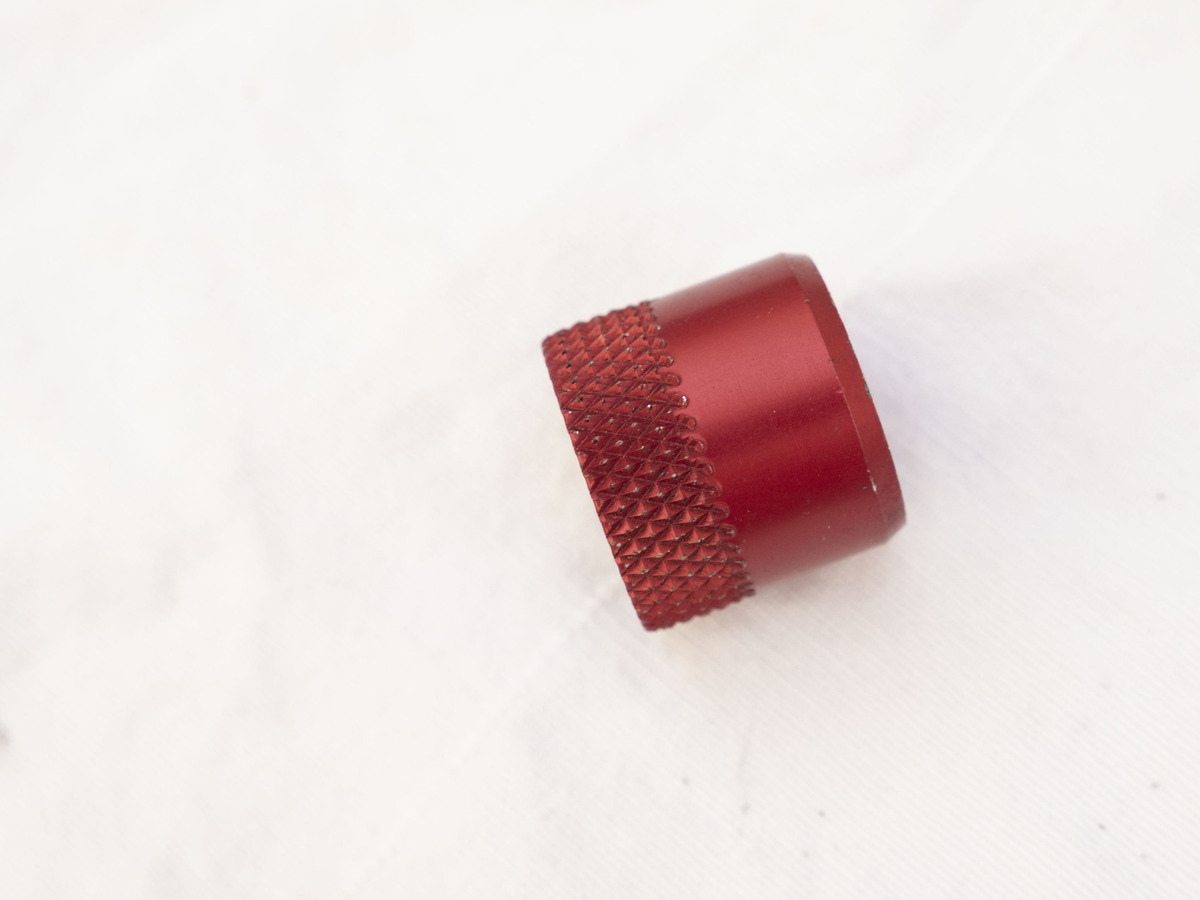 ANS thread protector, used, red