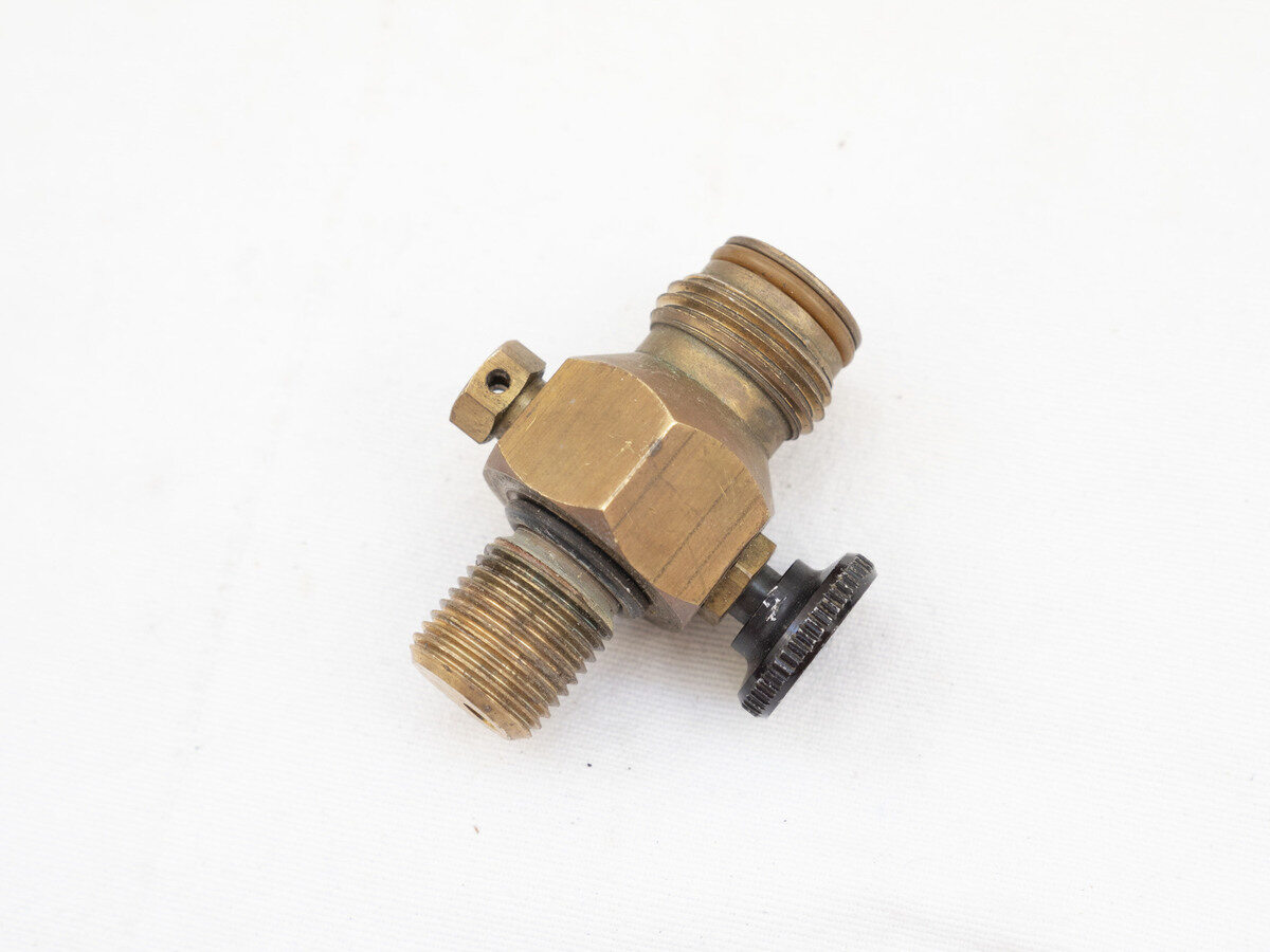 Brass on off tank valve, used