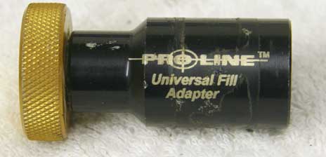 Proline remote on/off fill adapter, used, pin probably too long, and probably need new oring, untested