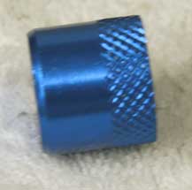 bright blue, with bleed, used good shape tank asa thread cover