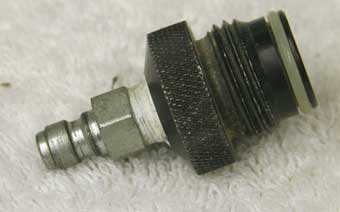 used male asa to female 1/8th npt, round knurled top, with male qd fitting