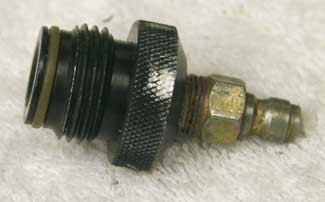 used male asa to female 1/8th npt, round knurled top, with male qd fitting