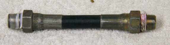 Old 3.625” black plastic hose, 2500psi rated would not recommend over 800 psi, used good shape