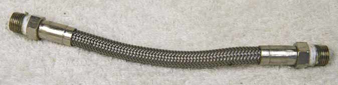 6.125 to 6.5 inch steel braided hose, used but good shape