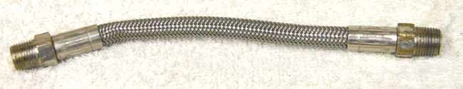 6” steel braided hose, used shape, has a bend in it!
