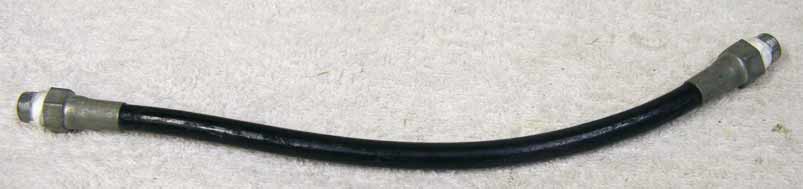 Old 9.5” black plastic hose, 2500psi rated would not recommend over 800 psi, used good shape