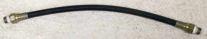 Old 10.5” black plastic hose, 2500psi rated would not recommend over 800 psi, used good shape