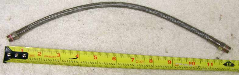 12.75 to 13 inch steel braided hose, used good shape