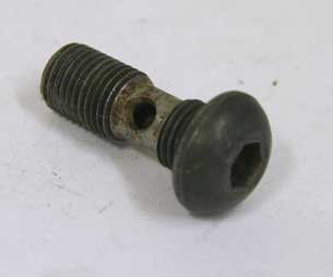shape steel pre 2k banjo screw, used for autococker front block WGP, no oring