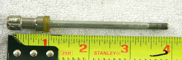 4 inch system x chrome used cocking rod, flaking bad shape