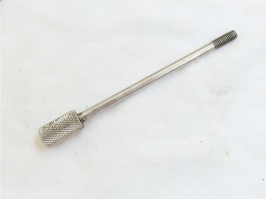 Stainless or plated cocking rod, great shape