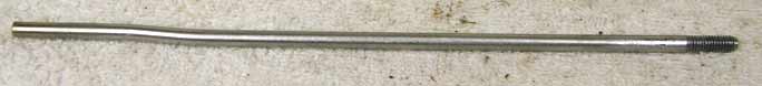 8 - 8.125 inch stainless steel cocker pump arm, drilled for ram threads, used shape