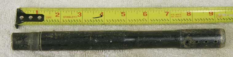 Spyder ex rental barrel in bad shape, 9.25 inches, full of dirt