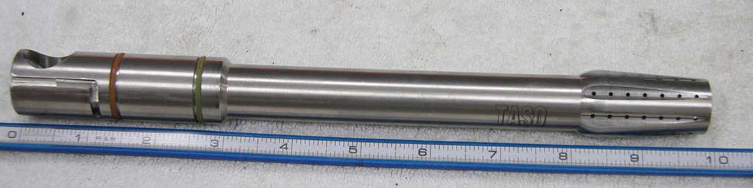 10 inch Taso tulip style porting stainless mag barrel, good shape