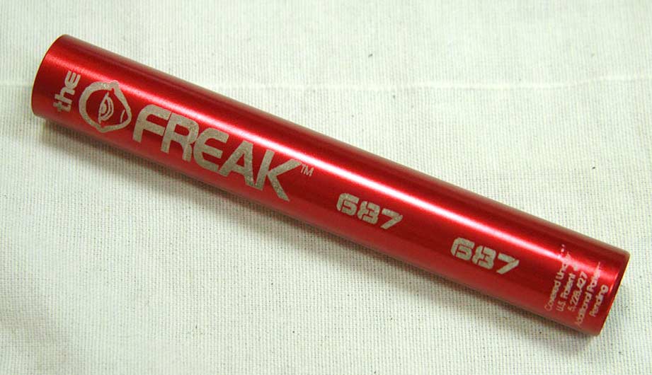 .687 Freak insert. Red ano aluminum. Used