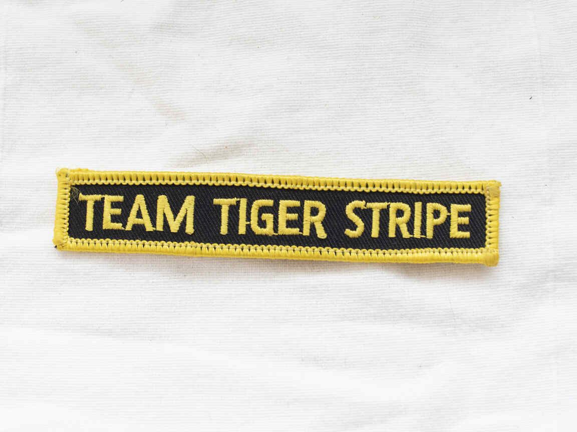 Team Tiger Stripe Name patch, looks new