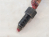 Black used shape aluminum barrel plug, with flannel material attached