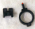 new old school front sight back post and rear sight, both plastic, new, .865-.875 id