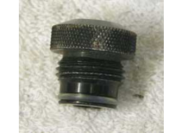 male asa to female 1/8th npt, round knurled top used with wrench marks, good shape