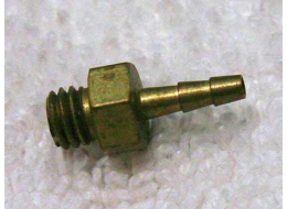 Tall brass 10x32 barb, new