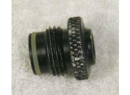 male asa to female 1/8th npt, round knurled top used with wrench marks