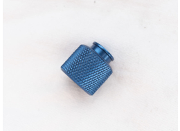New knurled thread protector, blue