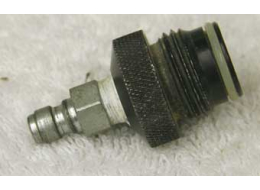 used male asa to female 1/8th npt, round knurled top, with male qd fitting