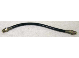 Old 9.5” black plastic hose, 2500psi rated would not recommend over 800 psi, good shape