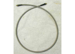 47” steel braided hose in used good shape with brass ends and plastic cover on ends