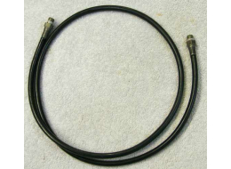 48.5” old school black plastic hose, 2500psi rated would not recommend over 800 psi, used decent shape, but has wrench marks