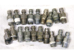 used decent shape stainless male quick disconnect fitting.  1/8th inch npt, one included