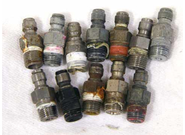 used bad shape stainless male quick disconnect fitting.  1/8th inch npt, one included