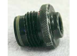 used shape works fine male asa female 1/8th npt, knurled edge has wrench marks