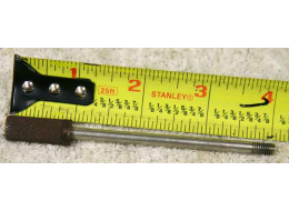 4 inch cocking rod, dirty and used on knurled end, stainless rod