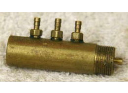 WGP Autococker stock brass 3 way used and tarnished but decent shape
