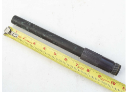 Stock VM-68 brass barrel, 10 inches, used shape, with collar and some corrosion