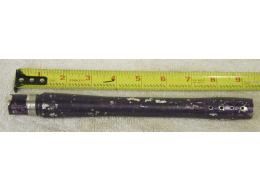 Spyder ex rental barrel in bad shape, 9.25 inches Purple painted , full of dirt