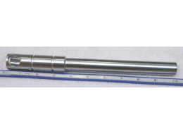 Plated brass minimag style barrel, 10 inches.