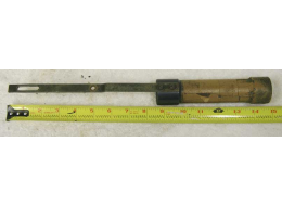 Used shape Cobra pump arm, has tan taped wrapped around it, steel arm corroded
